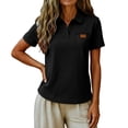 thumbnail image 6 of ZUBKTE Women's Short Sleeve V-Neck Business Casual Work Collared Tops S-2XL, 6 of 7