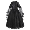 thumbnail image 3 of Evil Queen Costume for Girls Lace Devil Ghost Tulle Birthday Dress up, 3-9Y, 3 of 8
