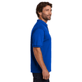 thumbnail image 3 of Hanes Ecosmart Jersey Polo T-Shirt, Men's Short Sleeve Solid Tee, Deep Royal Shirt, S, 3 of 5