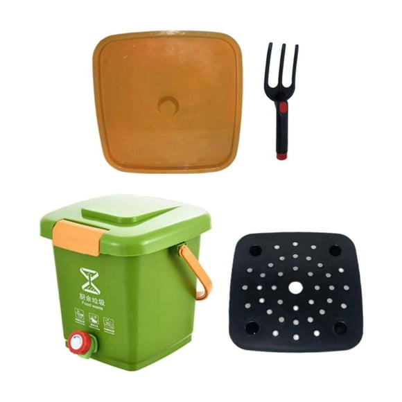 Almencla Kitchen Compost Bucket Composting Recycle Bucket for Kitchen Countertop Home S