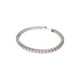 thumbnail image 2 of Pulsera de tenis Swarovski Matrix con cristales redondos rosas, 2 of 7