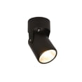 thumbnail image 1 of Lámpara de techo blanca de 12 W, 1 foco LED, ajustable, moderna, giratoria, para interior, oficina, sala de estar, cocina, comedor (negro, blanco cálido)., 1 of 5
