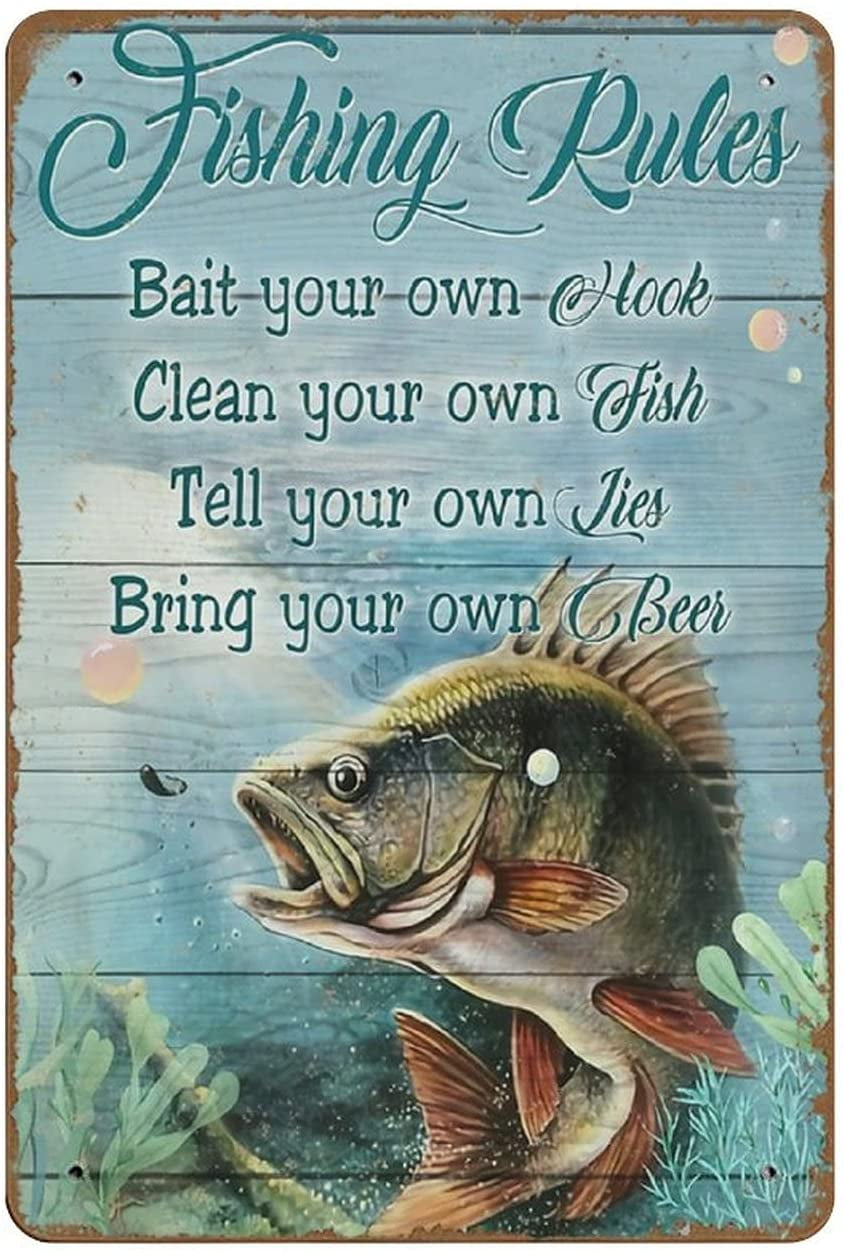 SALT WATER FLY FISHING CLASSES AVAILABLE funny METAL SIGN PLAQUE angler rod gift 