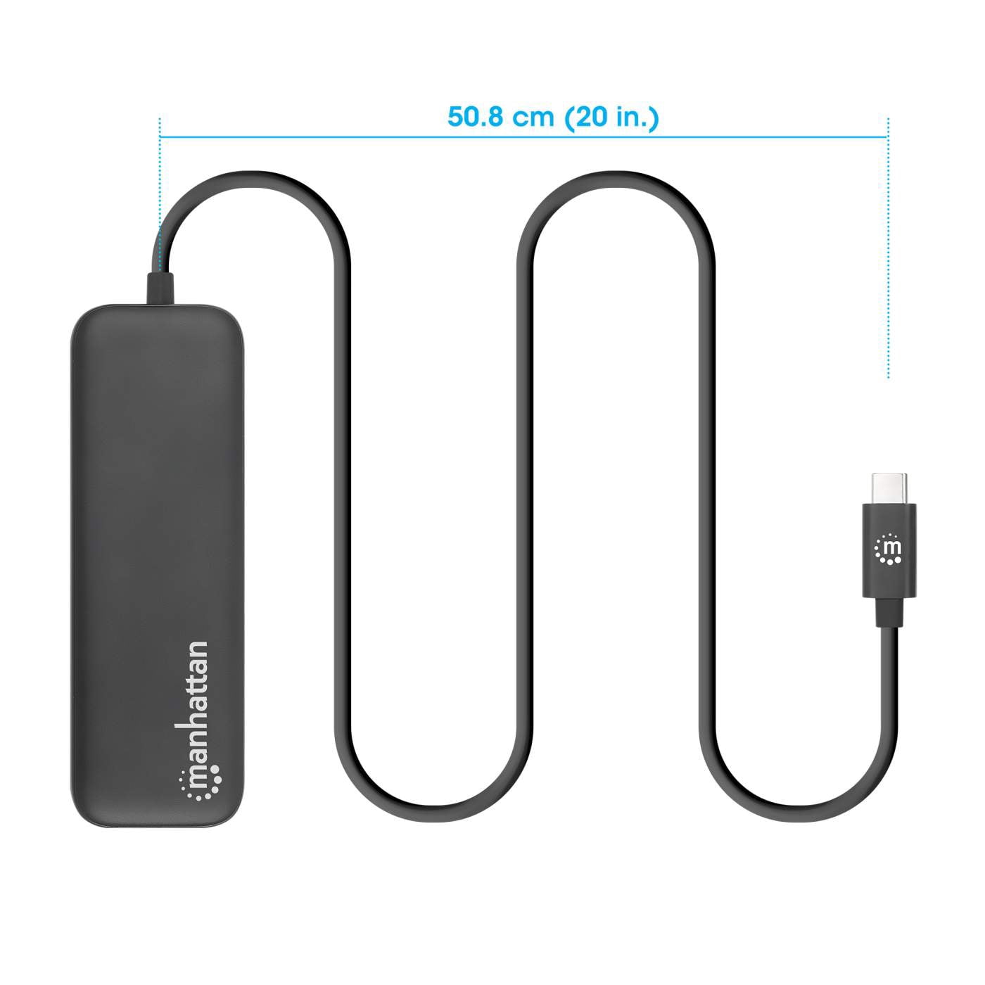 Manhattan USB-C Docking Station with 100 W PD / 4K HDMI 5-in-1 Multiport USB Hub