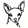 thumbnail image 4 of Walbest Universal Car SUV Vehicle Motorcycle Cute Chihuahua Dog Reflective Decals Sticker Decoration, 4 of 6