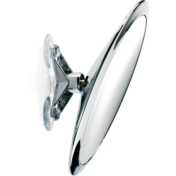 9.3" Round Suction Cup Swivelling Cosmetic Magnifying Mirror, 5X