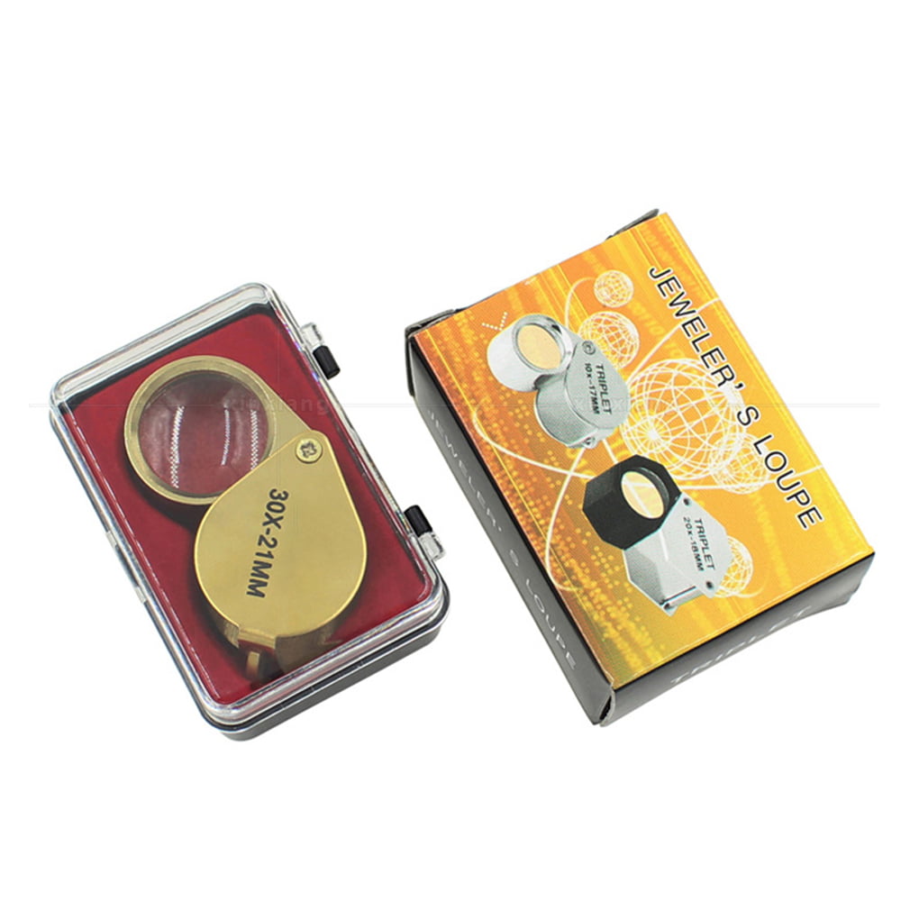 30X 21mm Jewelers Magnifier Gold Eye Loupe Jewelry Magnifying Glass ÁÁ