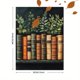 thumbnail image 3 of Qisvanset 12x16 Inch 2D Flat Framed Canvas Art, Peeking Baby Bear Watercolor Woodland Kid Nursery Home Wall Art, 3 of 5