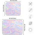 thumbnail image 3 of GZHJMY Pink Conjecture Dish Drying Mat for Kitchen Counter,Super Quick Absorbent Composite Sponge Dish Drying Pad,Heat Resistant Non-Slip Rack Tableware Mat (16x18Inch)for Dishes Coffee Machine Dish, 3 of 7