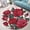Christmas Snowflake61, variant on Circle Area Rug, Christmas Snowflake61 Cute Design Washable Non-Slip Floor Carpet, Soft Rug for Living Room Bedroom Decor 24 Inch