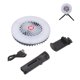 thumbnail image 1 of Linterna de camping con ventilador, luz de relleno de carga USB, multifuncional, con imán, ventilador iluminado para exteriores, 1 of 10
