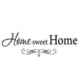 thumbnail image 3 of VWAQ Home Sweet Home House Wall Decal Family Stickers (7"H x 22"W Black), 3 of 3