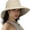 Khaki, variant on Sun Hats for Women Gardening Hat Wide Brim Ponytail Beach Sun Protection Breathable Cotton Summer Hat with Fold-Up Brim (Khaki)