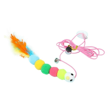 oshhni Funny Cat Teaser Toy Worm Toy Catcher Hanging Interactive Toys Exercise Kitten
