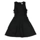 thumbnail image 1 of Vestido ajustado y acampanado bar III con cordones para mujer negro extragrande, 1 of 2