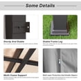 thumbnail image 3 of Gotland 10FTx14FT Outdoor Wall-Mounted Hardtop Pergola, Metal Frame Gazebo with Sloping Sun Panel Roof and Double Curtains for Patio, Garden, Lawn, Grey, 3 of 8