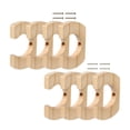 thumbnail image 1 of guohui Support 4 Pcs en Bois Robuste pour Pagaies, Cintre, Support de Rame Robuste, Décoratif, 4 Paires, 1 of 8