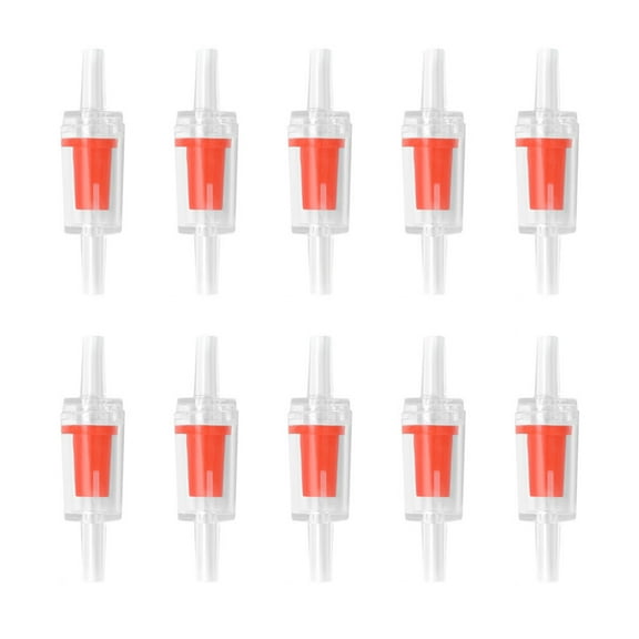 AOOOWER 10pcs Oxygen Pump Air Pipe Check Valves Aquarium Check for Valve One Way Non Return for Valve for Aquarium Air Pump 3 Co