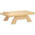 thumbnail image 4 of Couch Arm Tray Bamboo Sofa Clip on Side Table Foldable Couch Armrest Table with 掳 Phone Holder Food Trays for Eating/Drinks/Snacks/Remote, 4 of 8