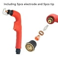 thumbnail image 3 of Nozzle Electrode Kit, 12Pcs Plasma Cutter Torch Nozzle Brass Iron  for S45, 3 of 8
