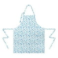 thumbnail image 2 of Blue Christmas Snowflake Apron-Garden Aprons for Women with Pockets-Cotton Linen Waterproof Kitchen Cooking Gardening Aprons Adjustable for Kitchen,Cooking,BBQ and Salon 32"x27", 2 of 7