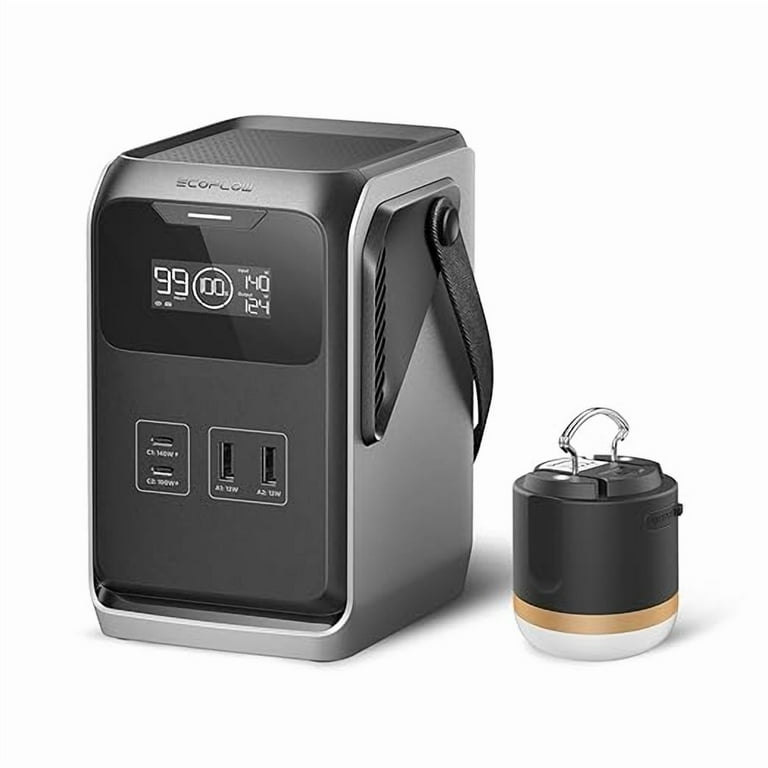 EF EcoFlow TRAIL 200 DC Portable Power Station with Camping Lamp