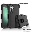 thumbnail image 4 of Tiflook for Samsung Galaxy S23 FE 5G 2023 with [Built-in Screen Protector] Holster Locking Belt Clip [Military Grade 12FT Drop Tested] Full Body Carrying Kickstand Cover - Black, 4 of 6