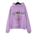 thumbnail image 1 of SP5DER Sudadera con capucha con estampado de telaraña, talla grande, holgada, para hombre y mujer, traje de sudadera con capucha, 1 of 4