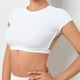 thumbnail image 5 of Women Backless Yoga Shirts Slim Quick Dry Workout Crop T Shirt Top for Running Yoga Gym Climbing, 5 of 5