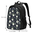 thumbnail image 5 of Xecao Lilies Flowers for Travel Laptop Backpack, USB-Charging-Enabled, Spacious Business Backpack for Men and Women,College School Computer Bag, 5 of 7