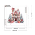 thumbnail image 2 of 5D-Diamantgemälde zum Selbermachen, teilweise speziell geformter Bohrer, Weihnachtshütte, 30 x 30 cm, 2 of 9