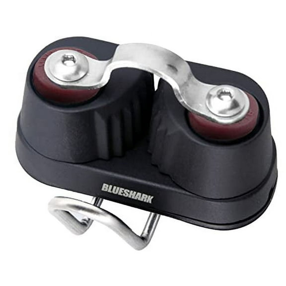 BLUESHARK Sailing Cam Cleat Medium Nylon with Composite Wire and Strap Fairlead (1-Pack) 132