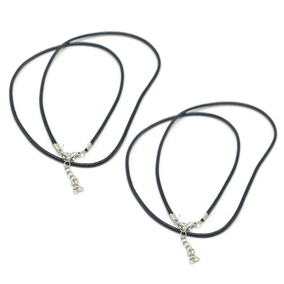 EXHUMKY 20pcs Black Lobster Clasp Cord Necklace String Cord for Jewelry Design DIY Jewelry Making with Friends