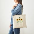 thumbnail image 3 of CafePress - Sunflower Garden Bird Tote Bag - Unisex Canvas Tote Bag, Beige, 1-Piece, 3 of 6