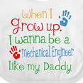 thumbnail image 4 of Inktastic Mechanical Engineer Like Daddy Boys or Girls Baby Bib, 4 of 4