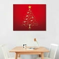 thumbnail image 2 of PRATYUS 20x16in Canvas Wall Art Picture for Living Room Bedroom Colorful Christmas Tree 20x16in, 2 of 3