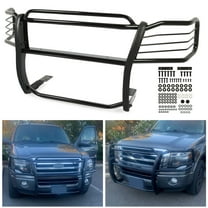 Kojem Front Bumper Brush Grill Guard Fit for 2003-2017 Ford Expedition Black Steel  Protector Grille,headlight guards
