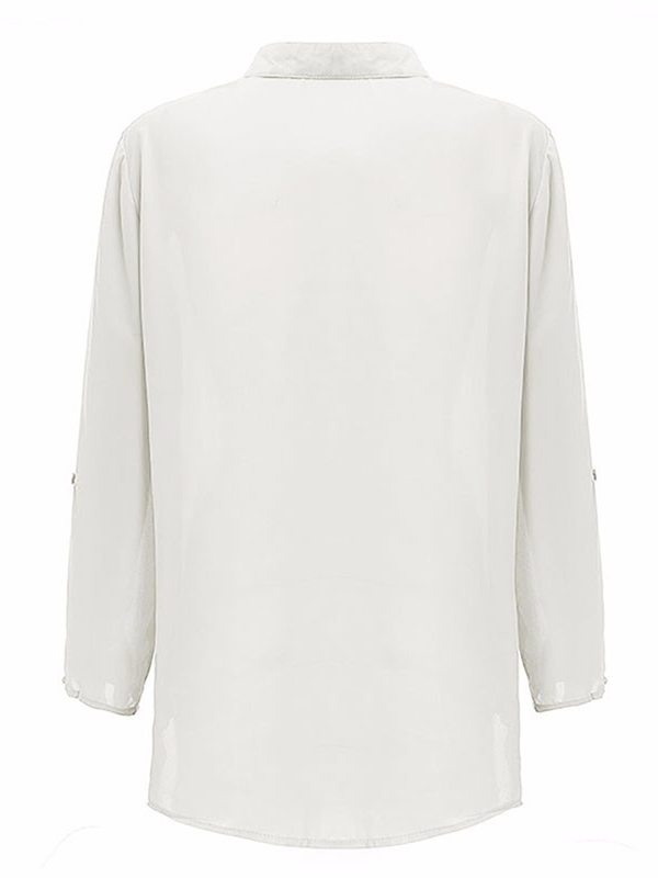 baggy white blouse