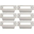 thumbnail image 3 of DRAFIDEEP 6Pcs Silver Rectangular Deadbolt Strike Plate Door Reinforcement 3.9X1.8In, 3 of 8