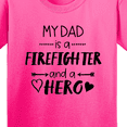 thumbnail image 4 of Inktastic My Dad is a Firefighter and a Hero Youth T-Shirt, 4 of 5