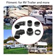 thumbnail image 3 of Sewer Waste Plumbing Connection System, Flexible Leakproof RV Sewer Hose Fitting Rubber Long Lasting  for Trailer, 3 of 7