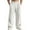 l-White640, variant on Hifoo Men Casual Pants Comfortable Tapered Fit Lightweight Soft Stretch Flat Front Trousers With Pockets Daily Wear Joggers Slacks Solid Color Streetwear Relaxed Fit