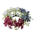 thumbnail image 4 of Día de la Independencia Vela Floral Artificial Anillo Corona Rojo Adorno Realista para un Ambiente Festivo Versátil, 4 of 9
