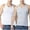 White/Gray, variant on Men's 2PC Muscle Shirt Soft Tank Tops Moisture-Wicking Body Building Shirt Plus Size Stretch Cotton Undershirt L-4X 2*Black