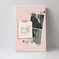 thumbnail image 2 of Custom Canvas Prints Pink And Red Handcrafted & Heartfelt General Audience Valentine's Day Personalized Photo Image Collage DIY Framed Kit Wall Art Picture Room Decor 16x20 inch, 2 of 7