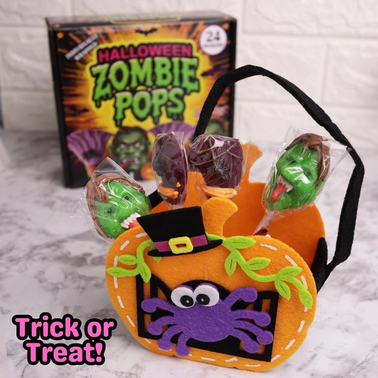 Zombie Lollipops, Halloween Trick or Treat Candy, 24 Count, 10.16