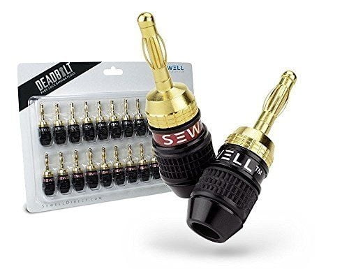 12-Pair Sewell Direct SW-29863-12 Deadbolt Banana Plugs