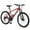 Red, variant on imerelez 26 Inch Mountain Bike for Adults 24 Speed - Steel Frame with Suspension Fork, Dual Disc Brakes, 26x1.95" All-Terrain Tires, 85% Pre-Assembled，Green