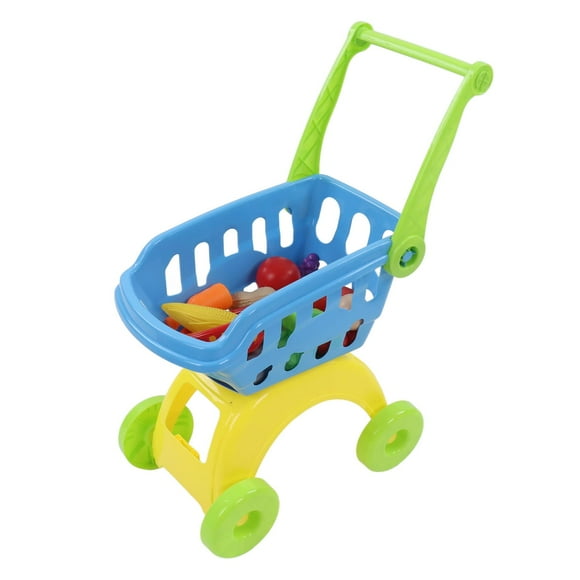 Carrito de compras de frutas Toy Shanrya LBEC con 16 juguetes para niños