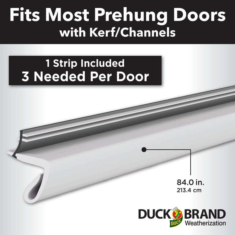 Duck Brand Max Strength Door Seal, White, 84 Inches photo 3